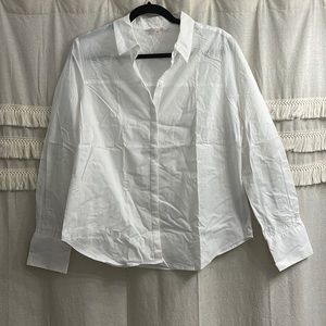 White button down blouse, Nanette Lepore, size large